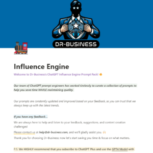 influence engine prompt pack 