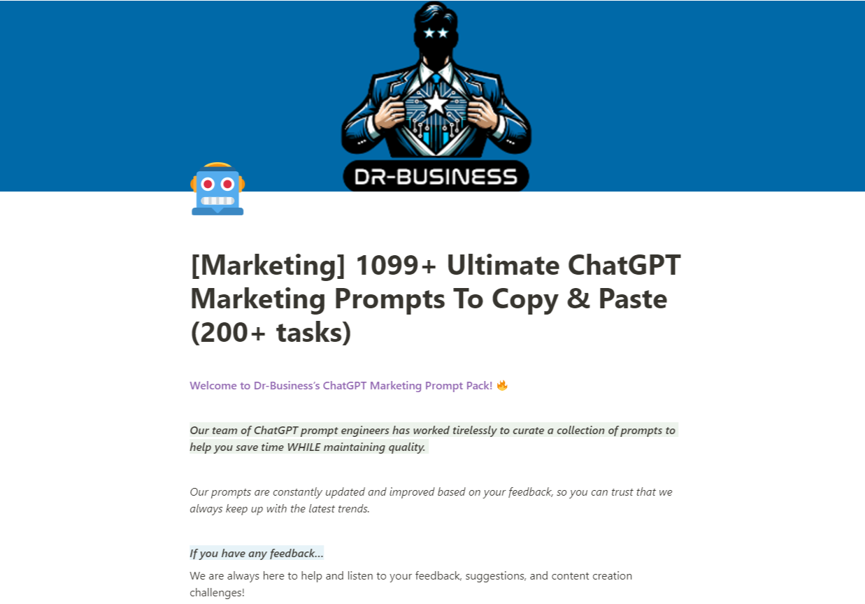 The Marketer's Guide prompt pack